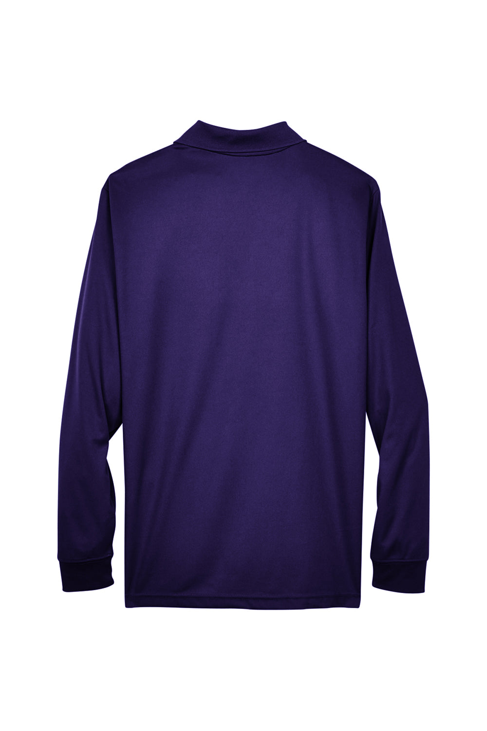Core 365 Mens Pinnacle Performance Moisture Wicking Long Sleeve Polo Shirt - Campus Purple