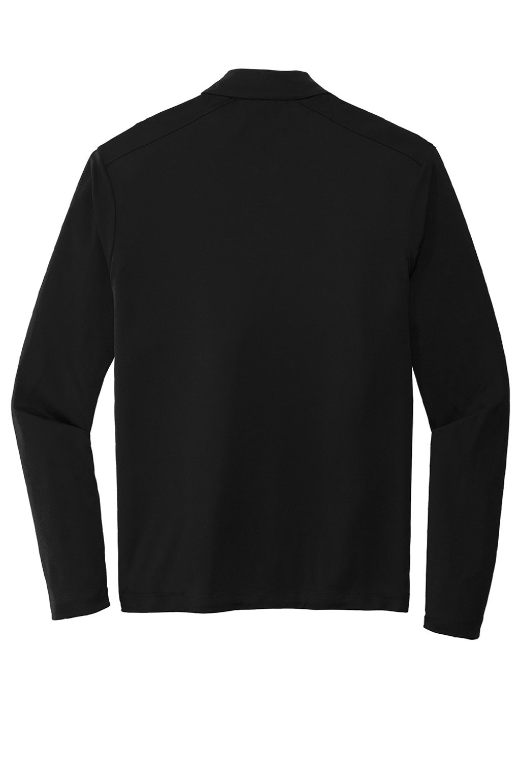 Sport-Tek Mens Moisture Wicking Long Sleeve Polo Shirt - Black
