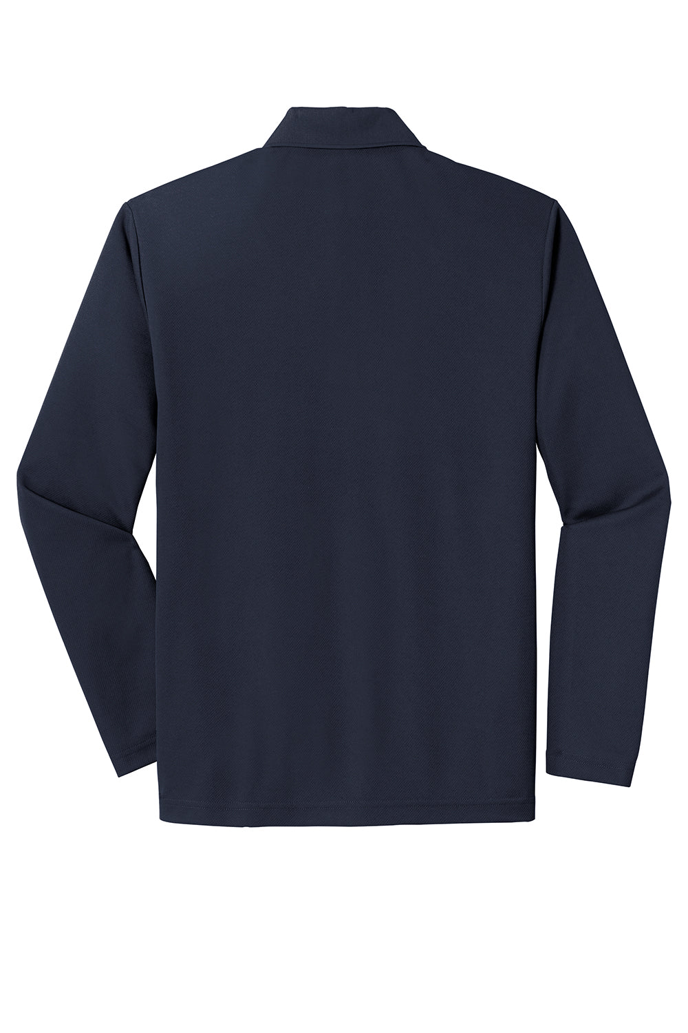 Sport-Tek Mens RacerMesh Moisture Wicking Long Sleeve Polo Shirt - True Navy Blue