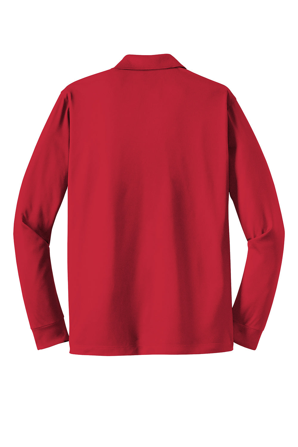 Sport-Tek Mens Sport-Wick Moisture Wicking Long Sleeve Polo Shirt - True Red