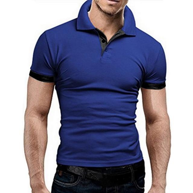 Litthing Casual Mens Polo Shirt Summer Short Sleeve
