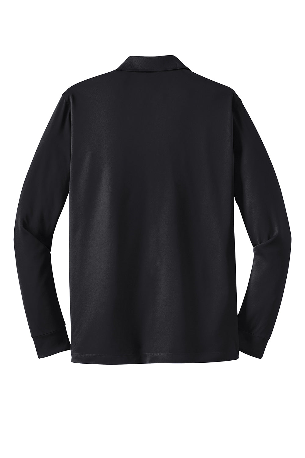 Sport-Tek Mens Sport-Wick Moisture Wicking Long Sleeve Polo Shirt - Black