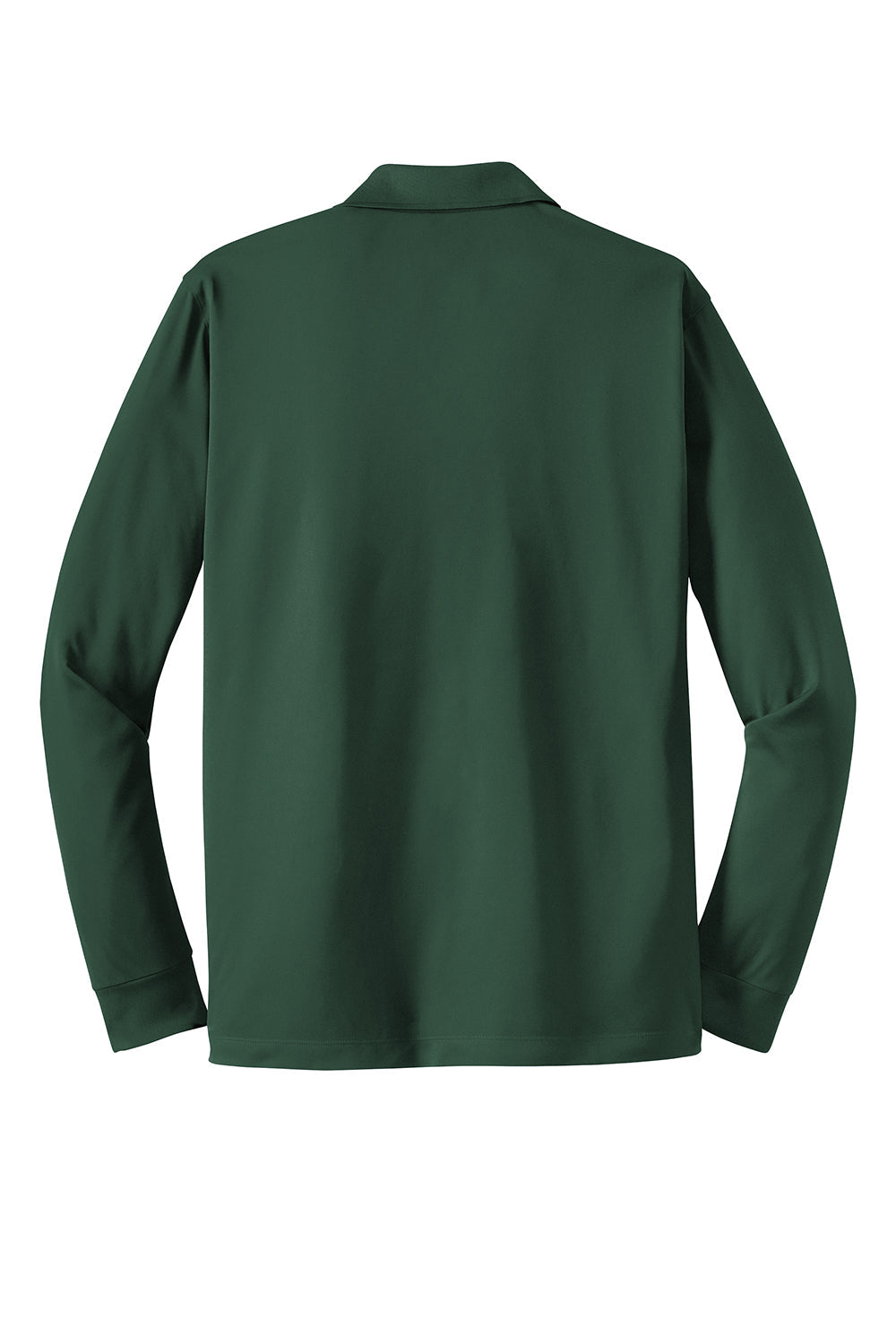 Sport-Tek Mens Sport-Wick Moisture Wicking Long Sleeve Polo Shirt - Forest Green