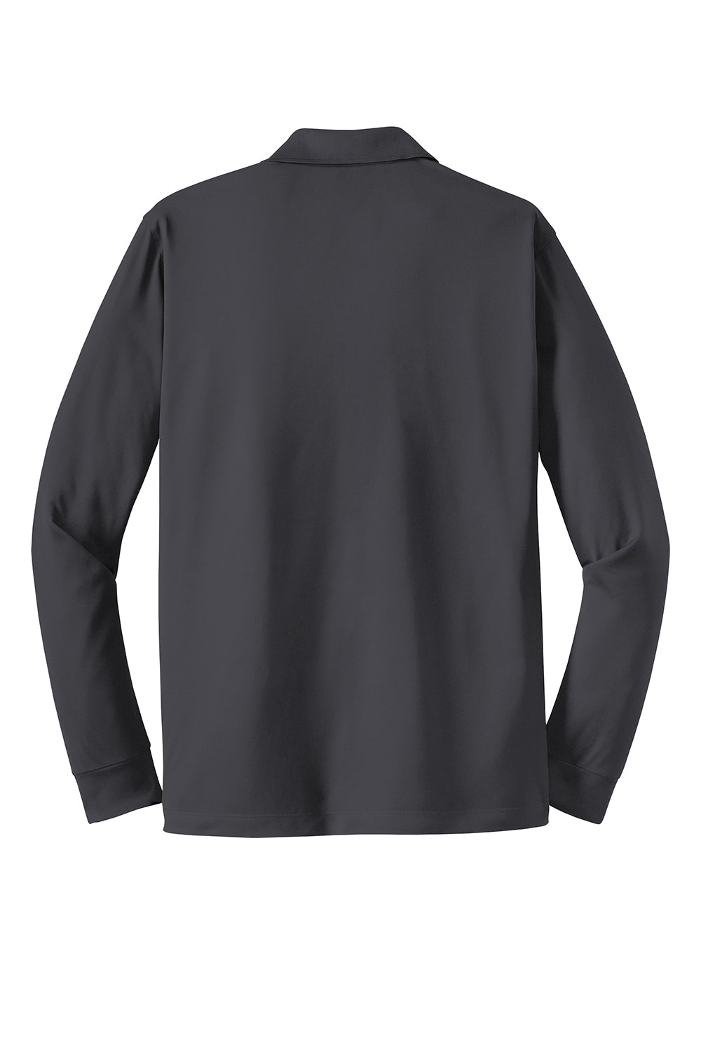 Sport-Tek Mens Sport-Wick Moisture Wicking Long Sleeve Polo Shirt - Iron Grey