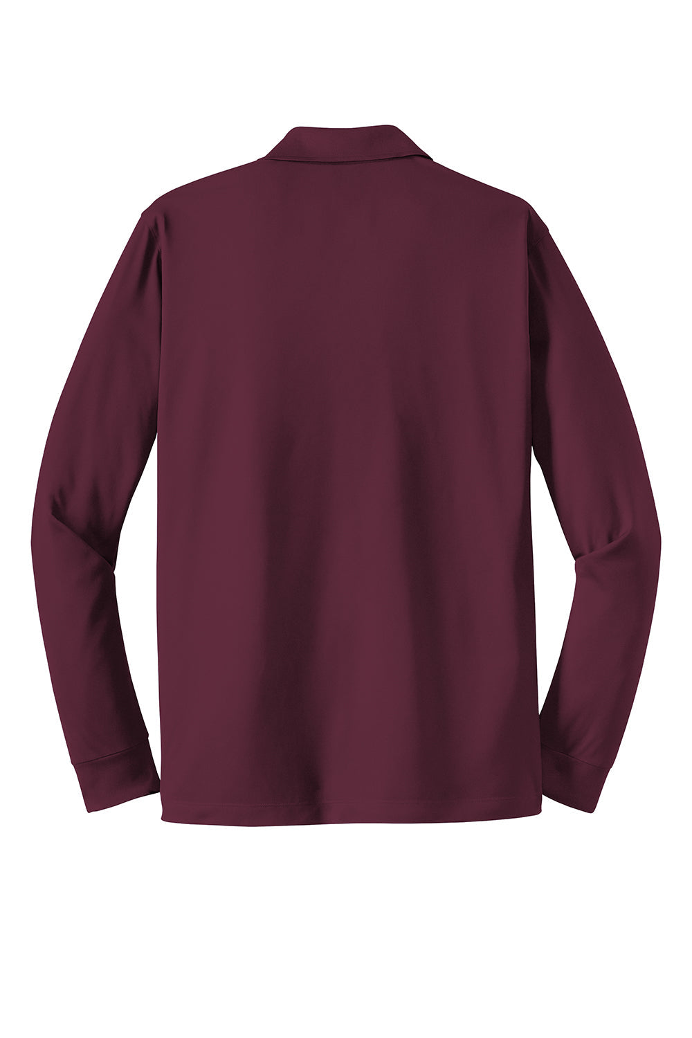 Sport-Tek Mens Sport-Wick Moisture Wicking Long Sleeve Polo Shirt - Maroon