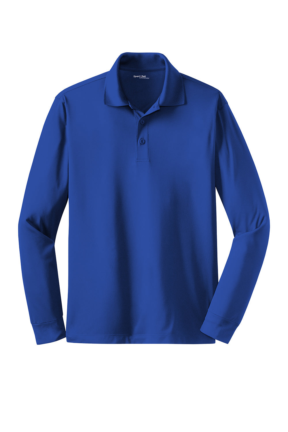 Sport-Tek Mens Sport-Wick Moisture Wicking Long Sleeve Polo Shirt - True Royal Blue