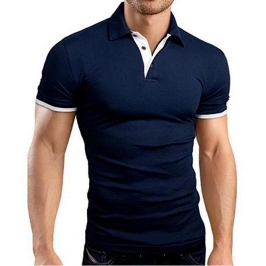 Litthing Casual Mens Polo Shirt Summer Short Sleeve