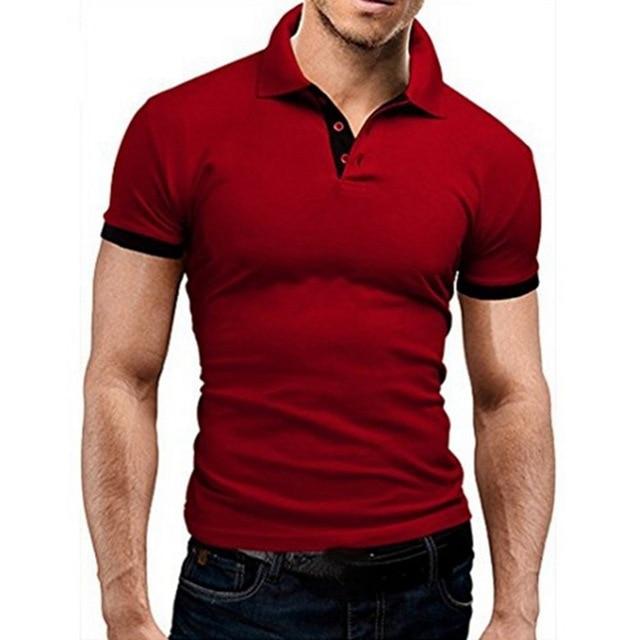 Litthing Casual Mens Polo Shirt Summer Short Sleeve