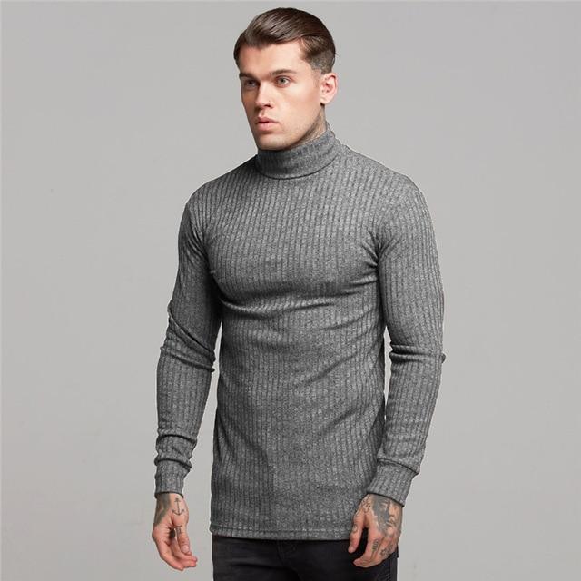 Autumn Fashion Men's T-shirt Sweater O-Neck Slim