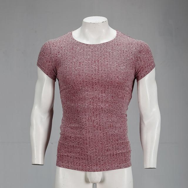 Autumn Fashion Men's T-shirt Sweater O-Neck Slim