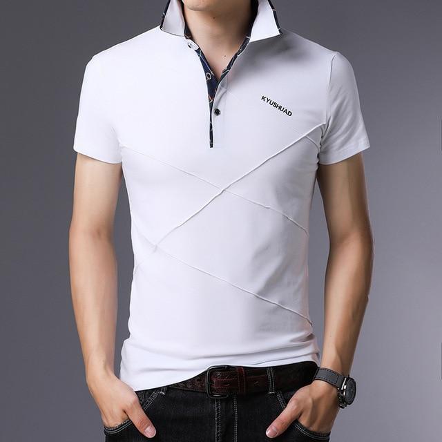 Casual Polo Shirts Short Sleeve Men Summer Cotton Breathable