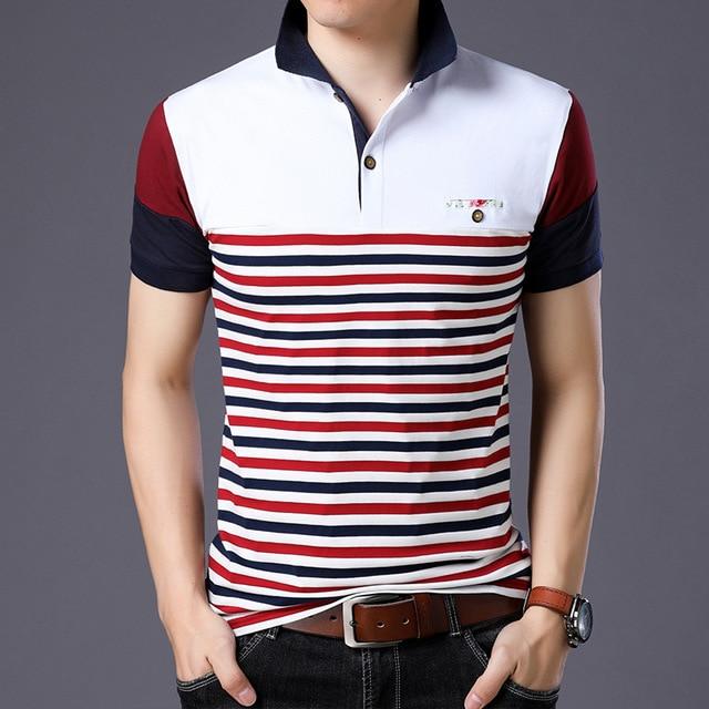 Casual Polo Shirts Short Sleeve Men Summer Cotton Breathable