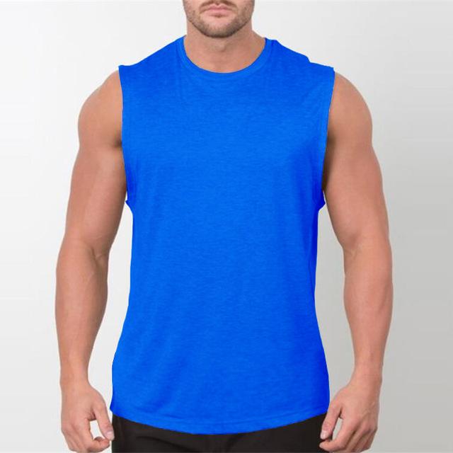 New Plain Tank Top Men Bodybuilding singlet Gyms Stringer