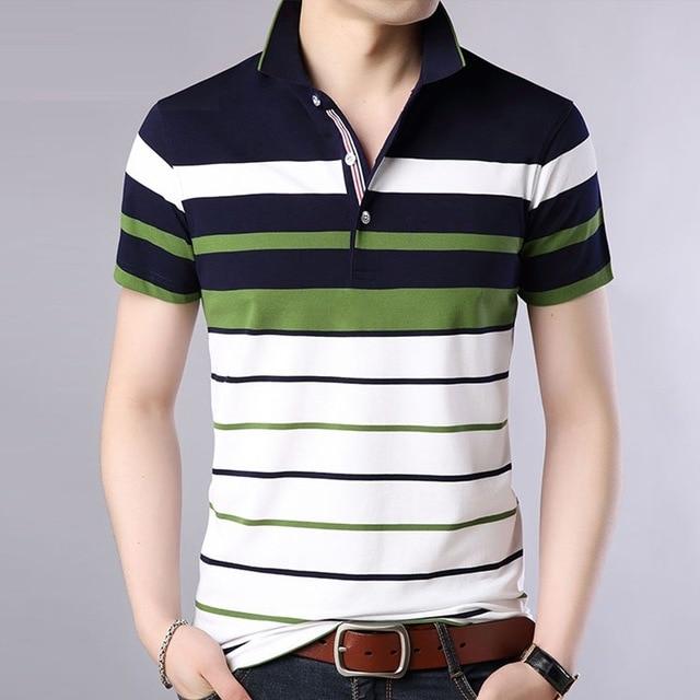Summer shirt men Striped Classical causal Brand Short Sleeve